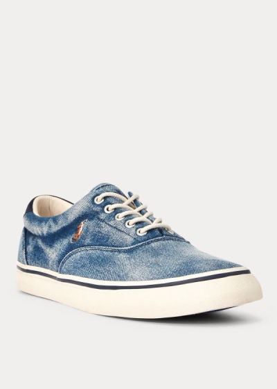 Men's Polo Ralph Lauren Thorton Denim Sneakers | 654791HYS